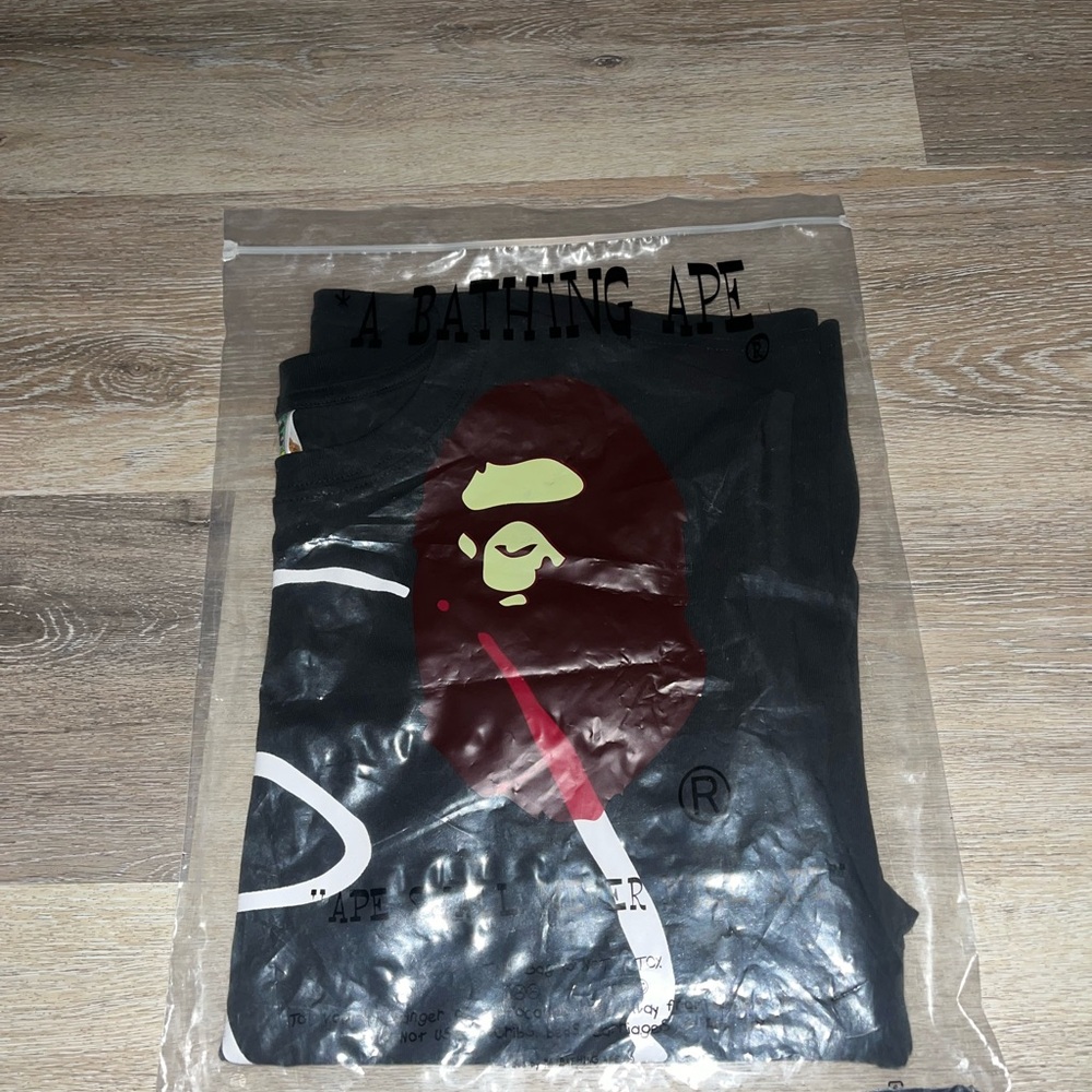bape x joshua vides ape head tee ‘black’ size L
